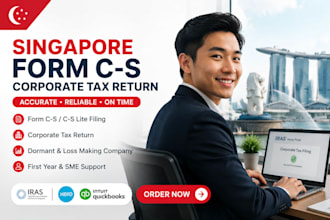 file singapore form cs corporate tax return ya2026 for pte ltd startups and smes