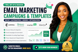 mailchimp brevo mailerlite  klaviyo email campaigns templates