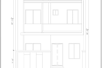 create a professional 2d house floor plan in autocad