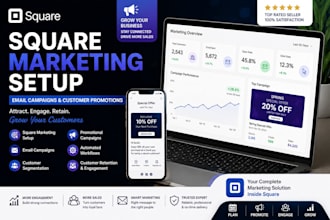 setup square marketing, email campaigns and customer promotions