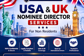 provide USA and UK nominee director services for non residents