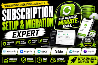 awtomic subscription recharge, appstle, seal setup skio loop migration stay ai