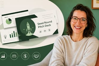design a seed round pitch deck for startup investors and funding