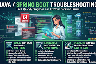 troubleshoot and fix your java spring boot backend problem