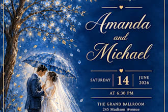 design elegant wedding invitation cards and canva templates
