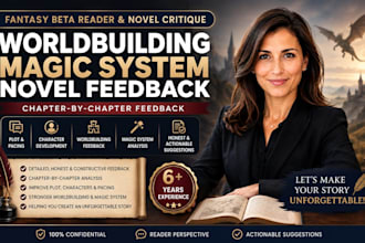 fantasy beta reader worldbuilding magic system novel critique feedback author