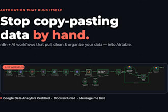 build n8n automation workflows with ai data extraction