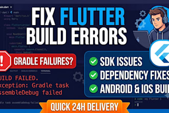 fix flutter build errors, gradle failures, and android sdk issues