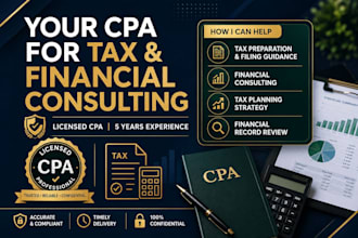 be your CPA for tax preparation and financial consulting