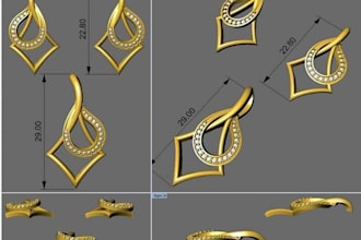 design 3d jewelry cad, name logo pendants, iced out and hip hop jewelry