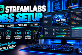 set up streamlabs obs setup scenes alerts overlay settings