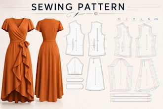 be your expert sewing pattern maker digital pattern making, grading, PDF and dxf