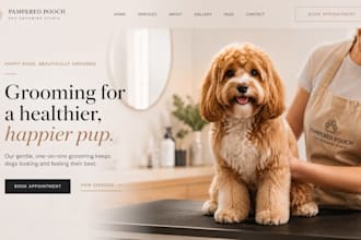 build squarespace dog grooming pet spa website with online booking