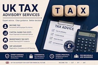 provide UK tax advisory services for income tax cgt iht and vat