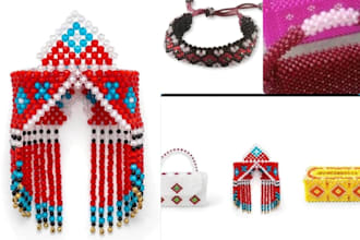 make handmade beaded bracelet set and custom name beaded cap