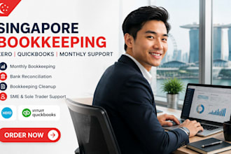 do singapore small business bookkeeping on xero quickbooks bank reconciliation