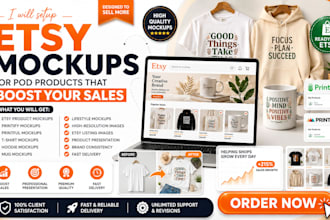 setup etsy mockups for pod products that boost your sales