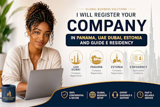 register your company in panama, uae dubai or estonia, spain and do e residency