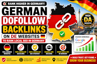 create dofollow german backlinks on de websites to rank local SEO in germany