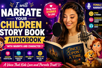 do female audiobook narration for children storybooks