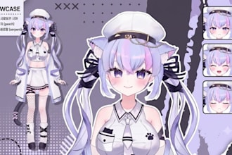 design and rig your vtuber model in live2d for vtube studio
