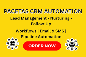 automate pacetas CRM lead management, nuturing, follow up and workflows
