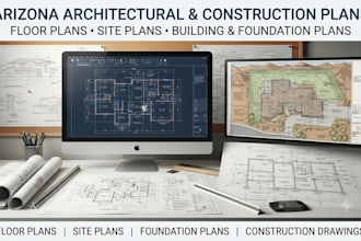 pe arizona architectural construction floor plans site building foundation plans