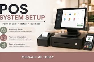 setup pos system, point of sale software and retail pos
