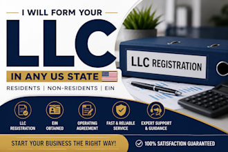 form US llc company, llc registration for residents, non residents, llc, ein