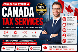 be your expert canada tax consultant for cra tax filing and bookkeeping