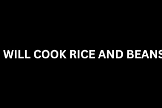 cook rice and beans for you