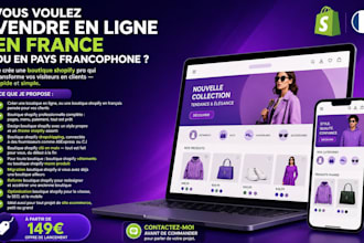 creer une boutique shopify professionnelle dropshipping en francais