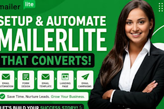 setup mailerlite email automation and mailerlite landing page with opt in form