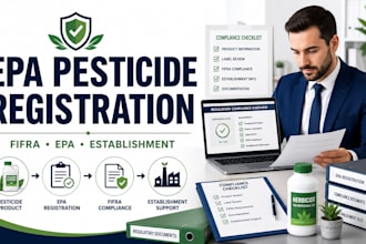 provide epa pesticide registration consulting and establishment support