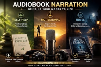 provide professional female audiobook narration and voice over