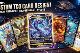 design custom pokémon trainer and fakemon tcg cards and card frames