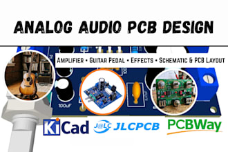 design analog audio pcb circuits amplifier guitar pedal effects