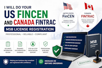 do your US fincen and canada fintrac msb license registration