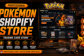 build pokemon card store website pokemon shopify trading card store