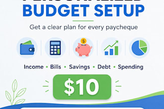 create a personalized budget and paycheque plan for you