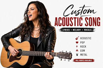 write a custom love song for your birthday, wedding or anniversary