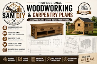 create woodworking, furniture, carpentry plans, chicken coop for your project