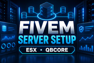 create and manage your fivem server with esx or qbcore