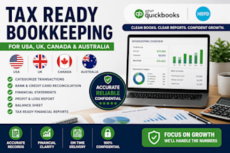 do tax ready bookkeeping for USA UK canada and australia