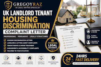 draft a UK landlord tenant housing discrimination complaint letter