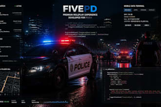 develop custom fivepd script, police system and server features