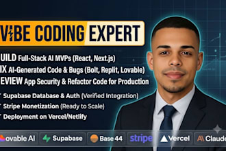 build or fix vibe coding apps with lovable, base44, replit and supabase