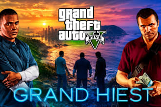 create a professional gta 5 youtube thumbnail
