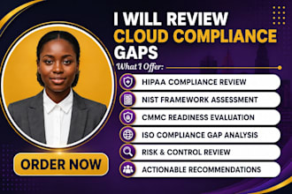 review cloud compliance gaps hipaa nist cmmc iso