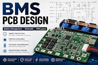 design bms pcb, battery management system and pcb schematic
